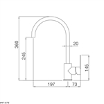 Vòi Rửa Chén Malloca MF-073 (Màu Xám)